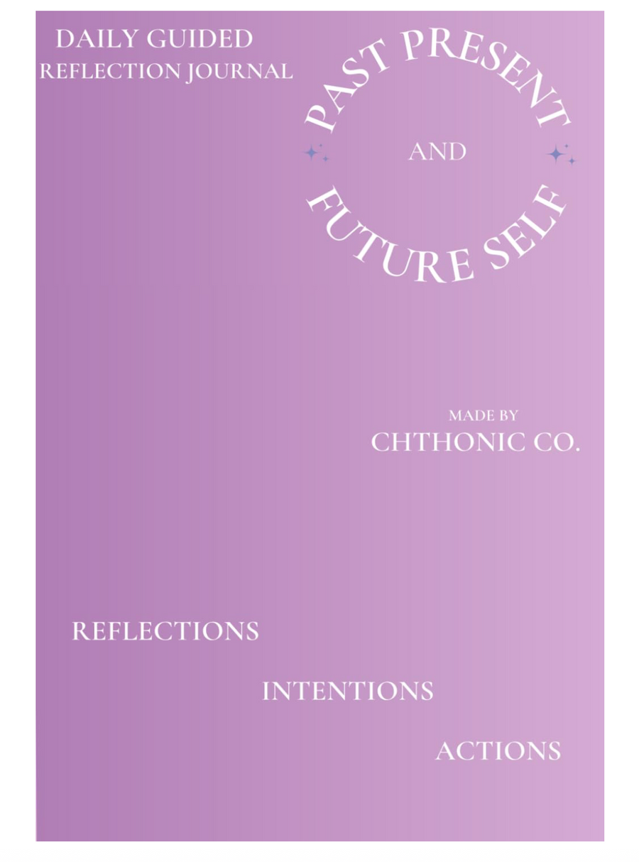 Chthonic Co. Past Present Future Daily Guided Reflection Journal