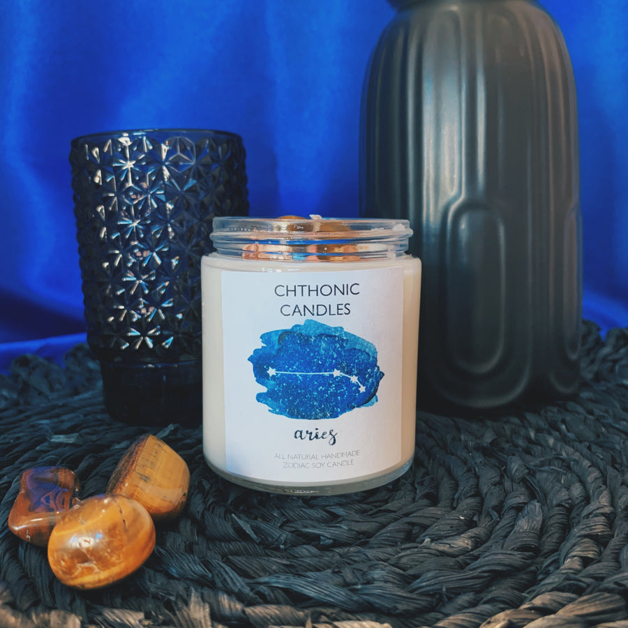 Chthonic Zodiac Aries Candle 4oz